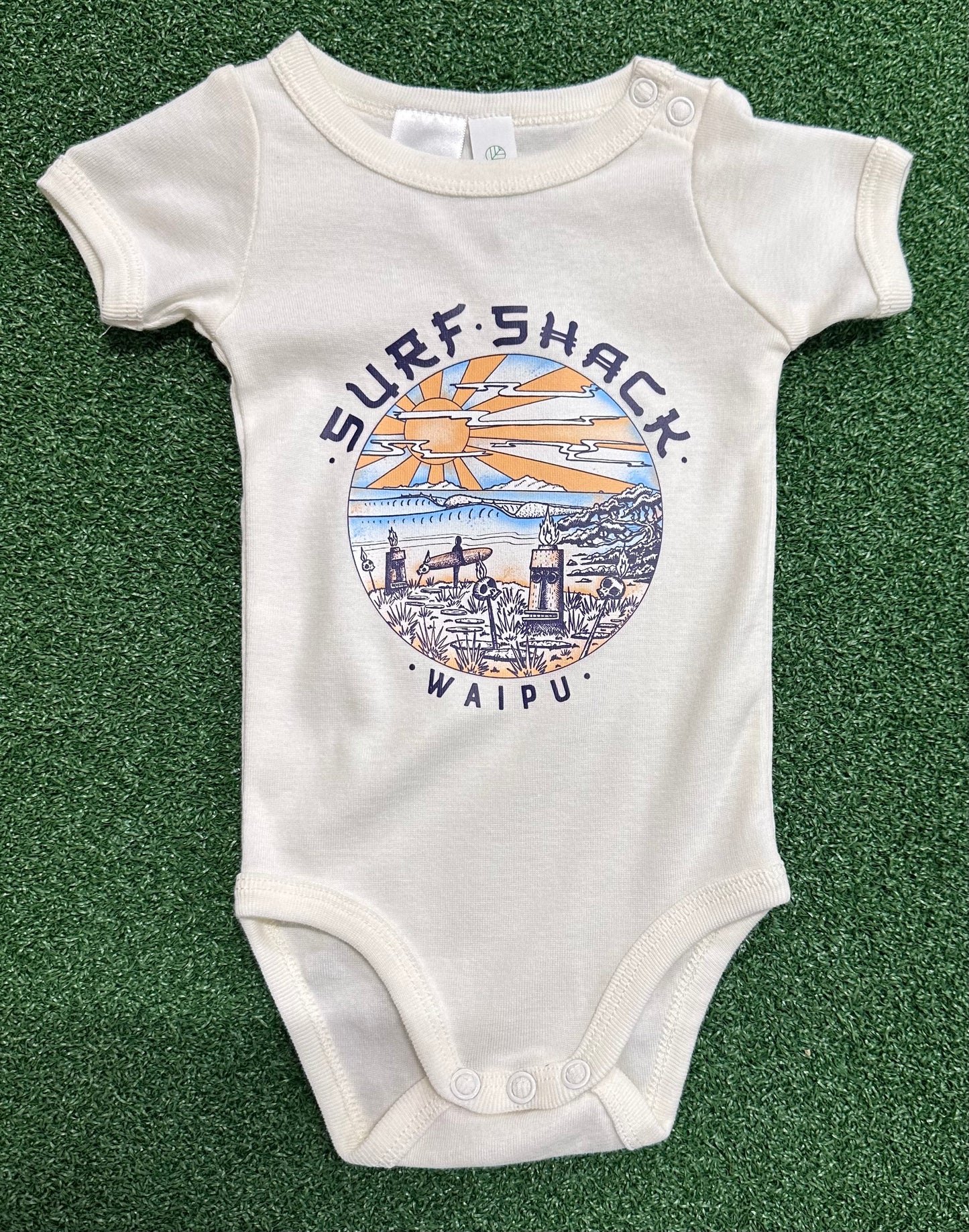 AC Waipu Cove Tiki Infant Onesie - Organic Infant Mini-Me One-Piece