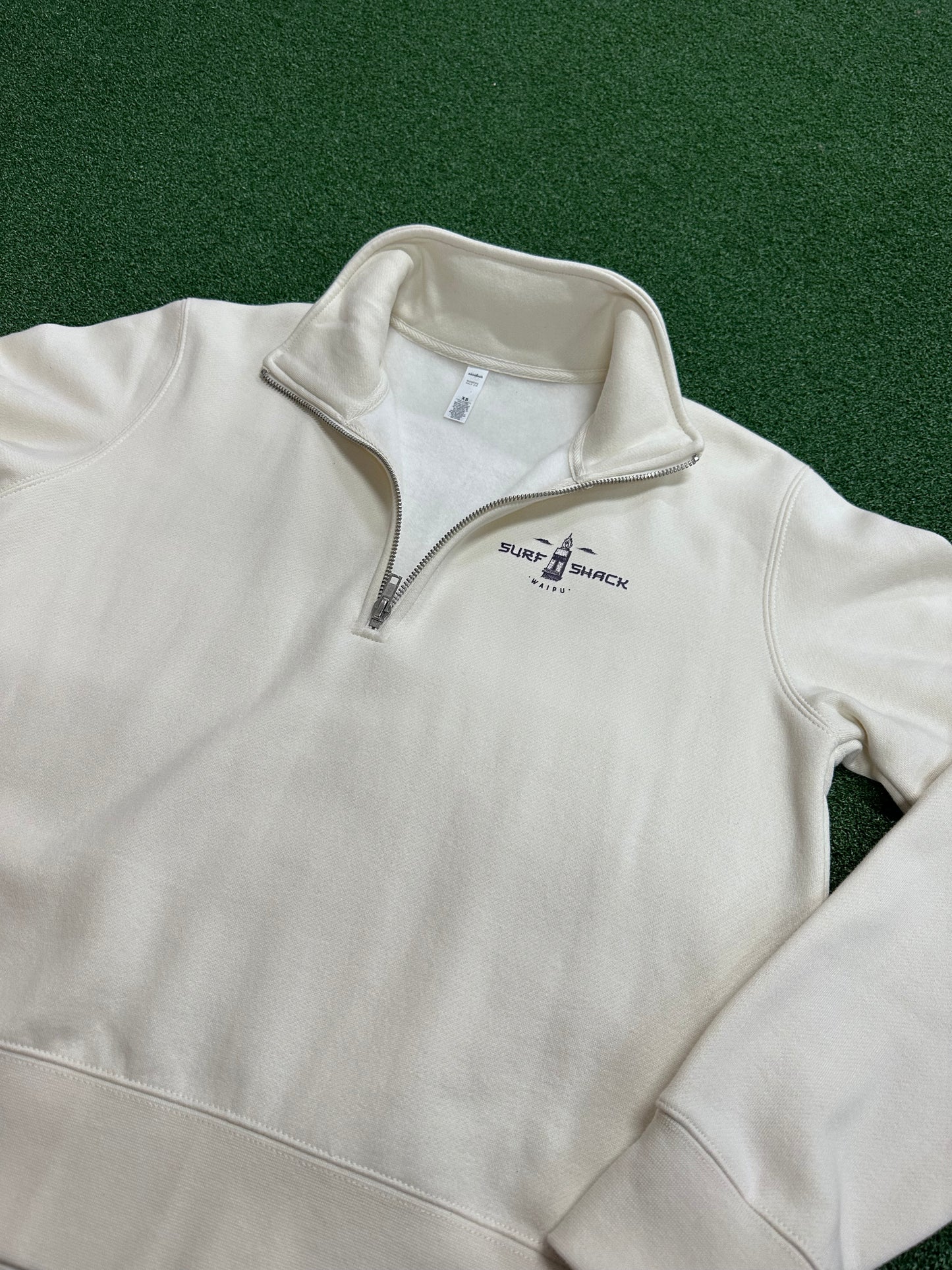 AC Tiki Head Womens Crew - Womens Stencil Half Zip