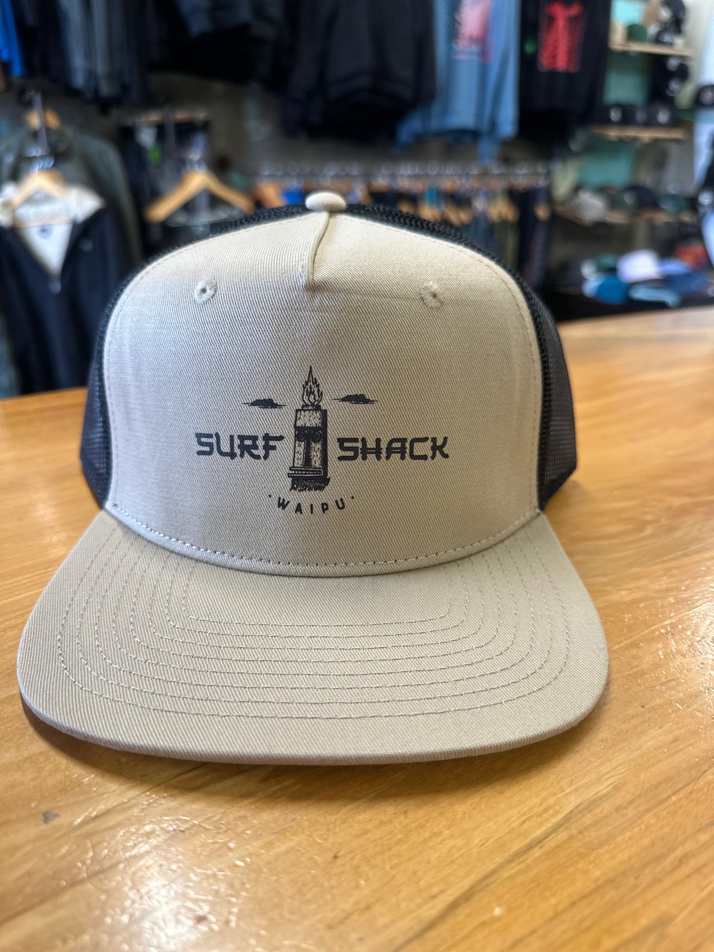 AC Tiki Head Hat - Stock Contrast Trucker Cap