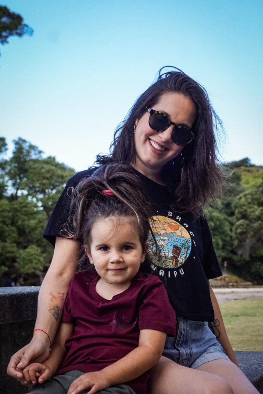 AC Tiki Womens Tee - Crop