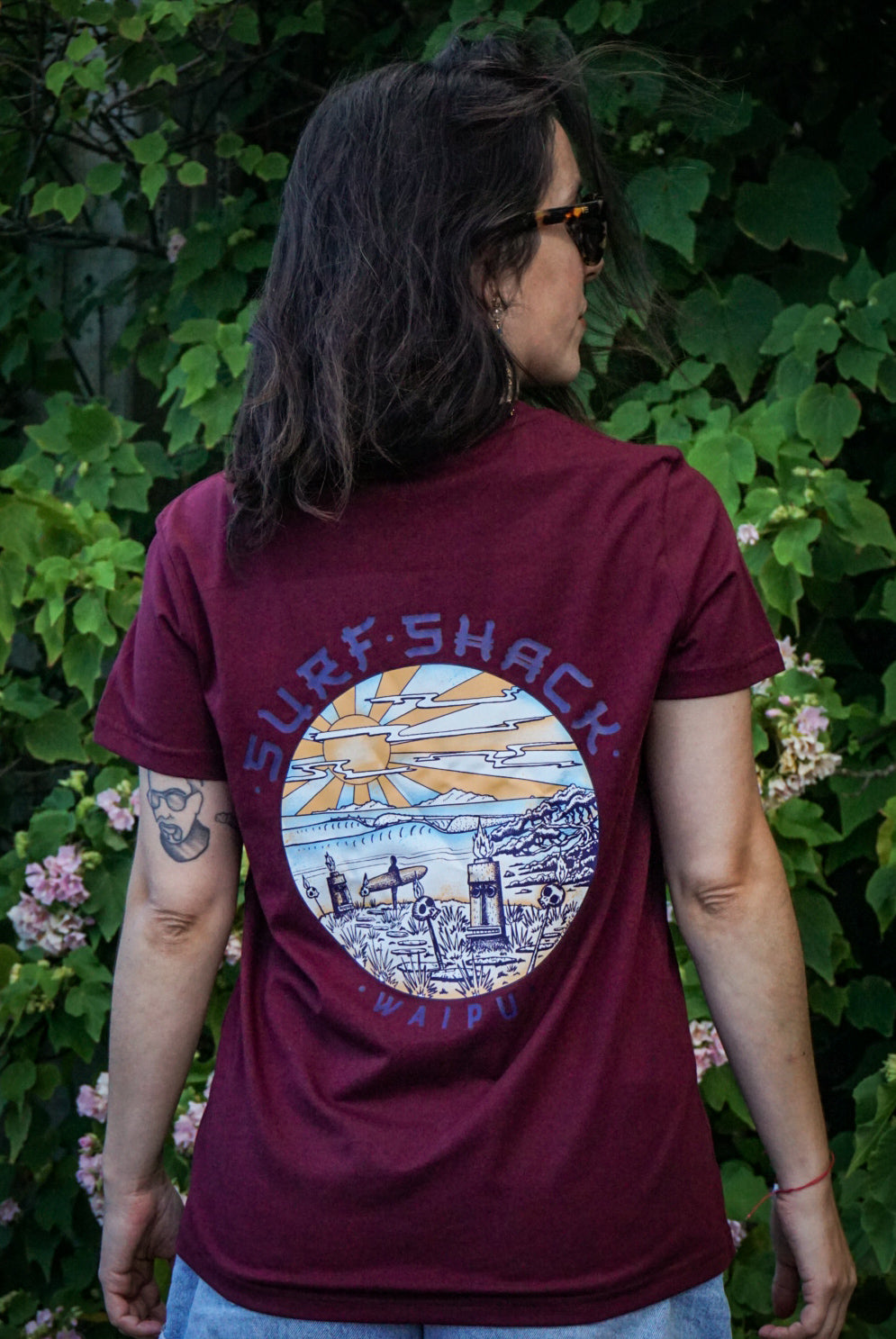 AC Waipu Cove Tiki  Ladies Tee  - Maple