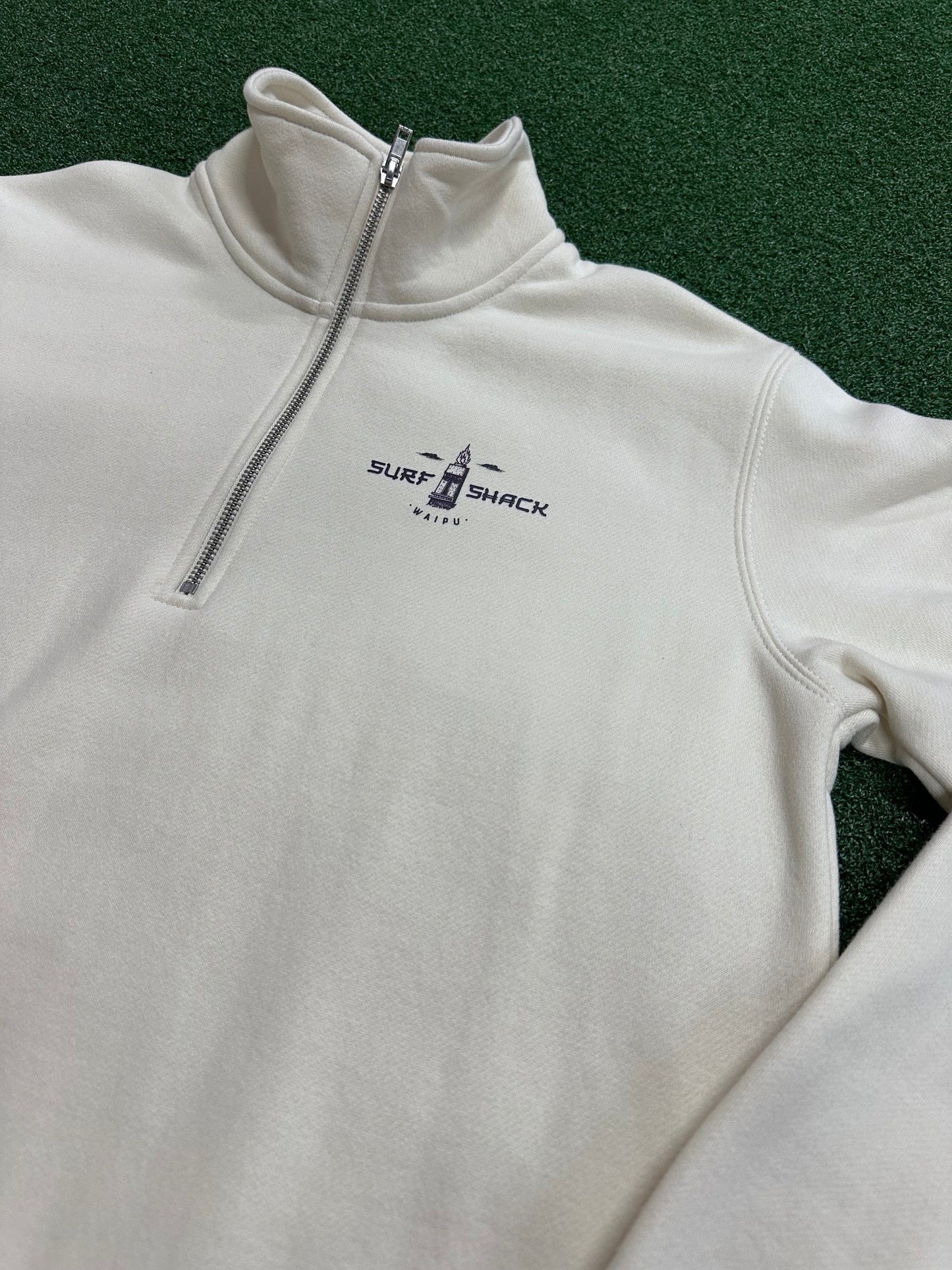 AC Tiki Head Womens Crew - Womens Stencil Half Zip