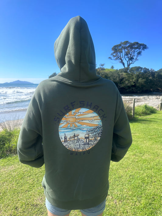 AC Waipu Cove Tiki Adult Hoodie  - Relax Hood