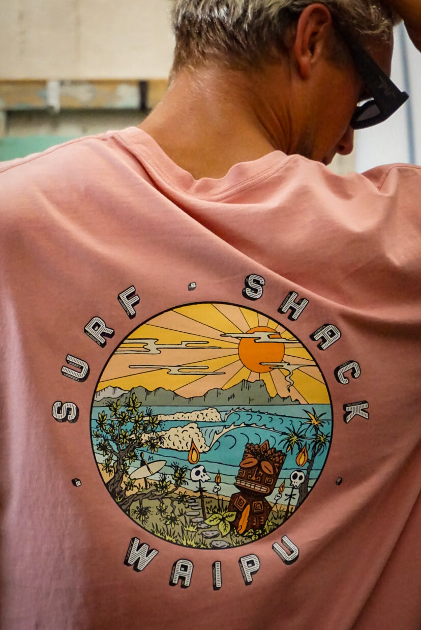 AC Tiki Adult Tee - Faded