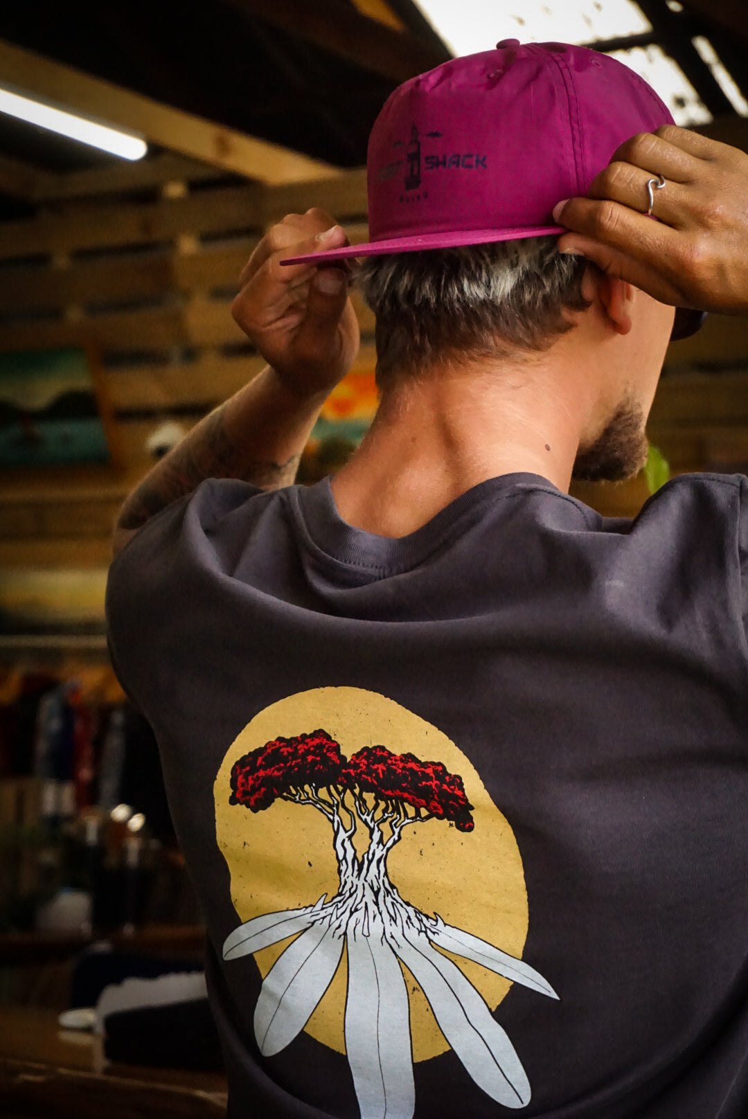 AC Tree Log  Adult Tee - Staple