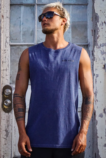 AC Tiki Adult Tank - Stone Wash Barnard