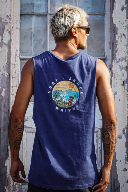 AC Tiki Adult Tank - Stone Wash Barnard