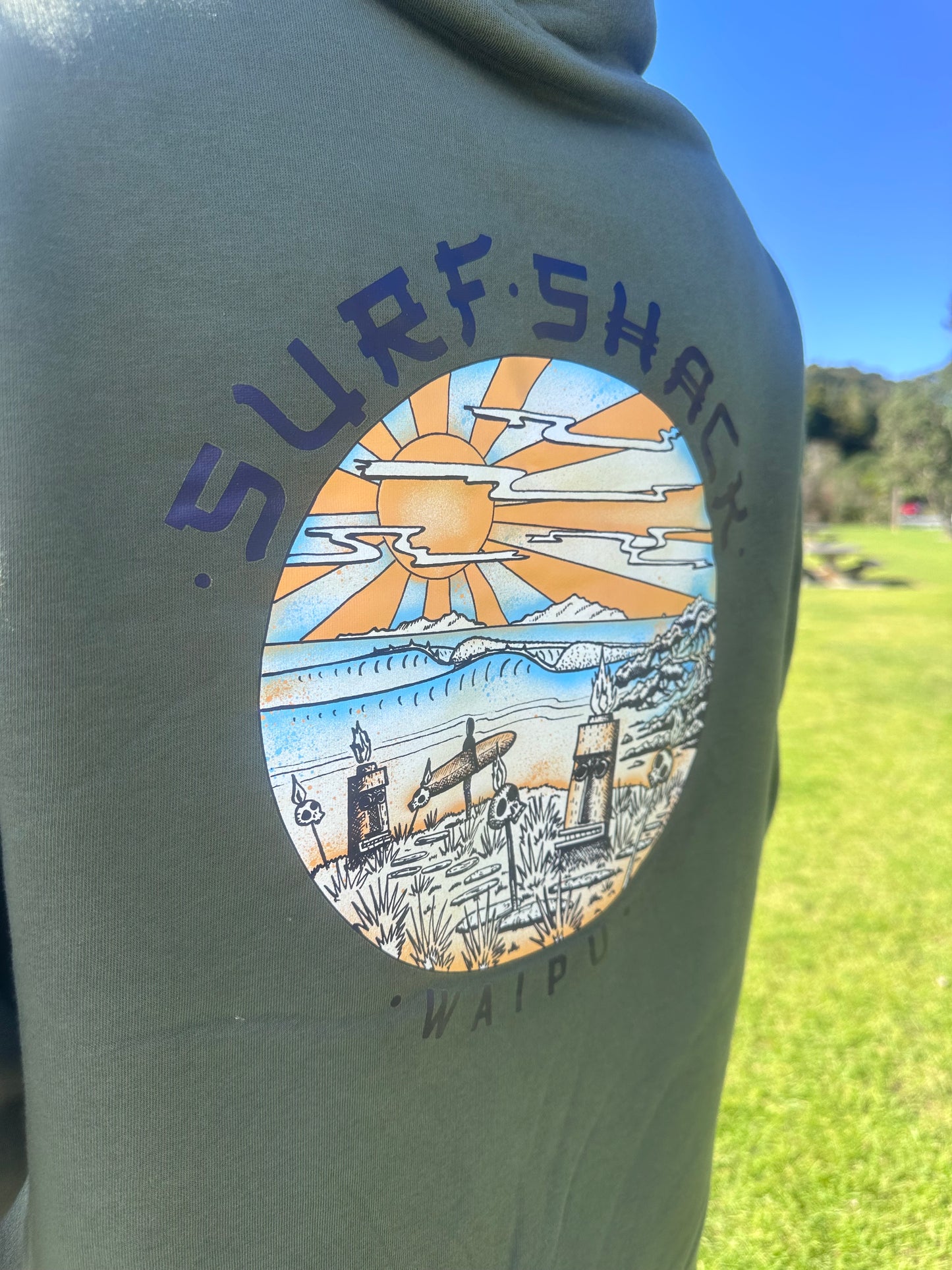 AC Waipu Cove Tiki Adult Hoodie  - Relax Hood